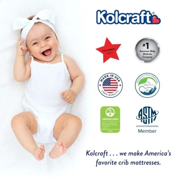 Kolcraft Pediatric Mini Crib Mattress - Image 4