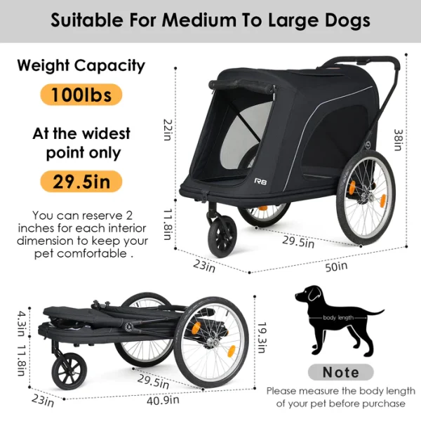 Beberoad R8 Foldable Pet Stroller - Image 6