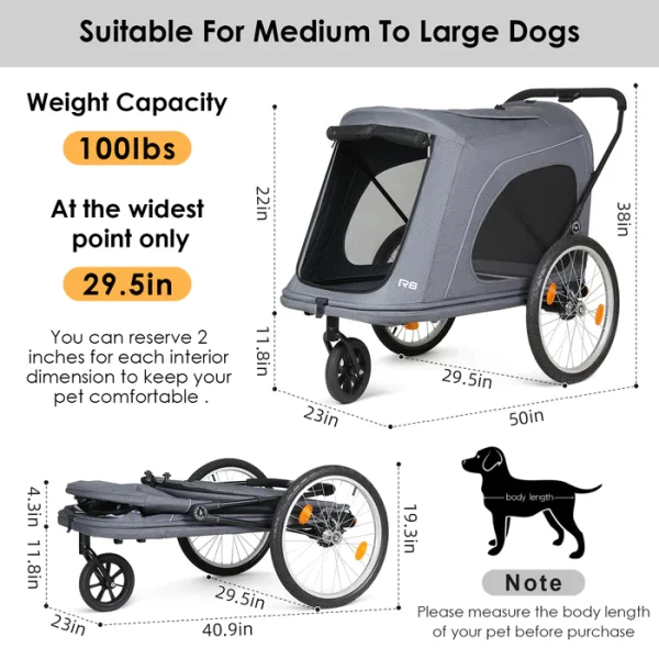 Beberoad R8 Foldable Pet Stroller - Image 11