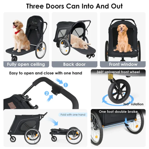 Beberoad R8 Foldable Pet Stroller - Image 7