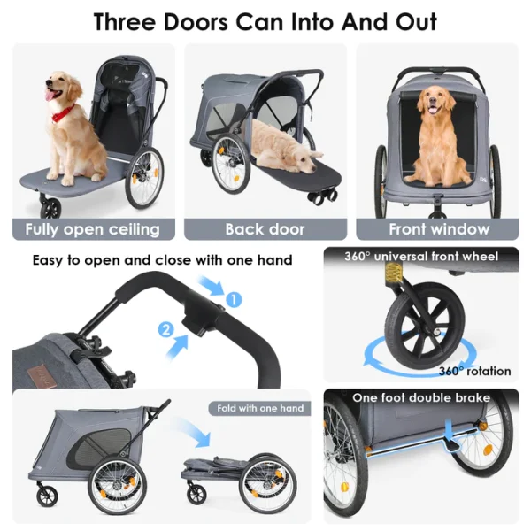 Beberoad R8 Foldable Pet Stroller - Image 9