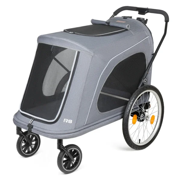 Beberoad R8 Pro Luxury 4-Wheel Foldable Pet Stroller - Image 8